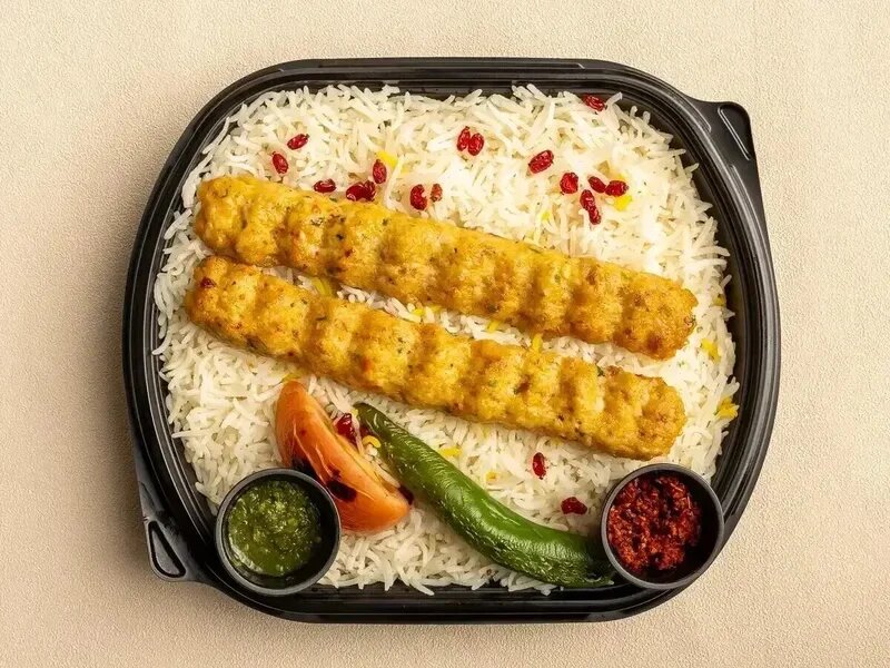 Chicken Kebab with Rice