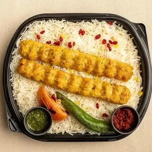 Chicken Kebab with Rice